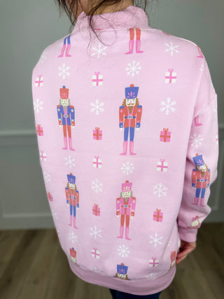 Holiday Headliners Cotton Blend Long Sleeve Avery Mae Mock Neck Sweatshirt - 2 colors!