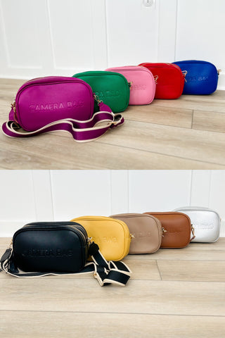 The Camera Bag Faux Leather Crossbody Bag - 10 colors!