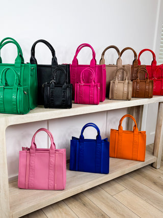 Got it Handled Faux Leather Tote Bag & Wallet Set - 11 colors!