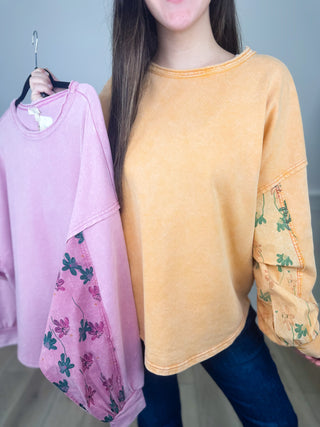 Easel Just Winging it Cotton Blend Dolman Sleeve Top - 2 colors!
