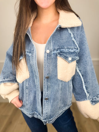 Make the Choice Cotton Blend Long Sleeve Avery Mae Jacket