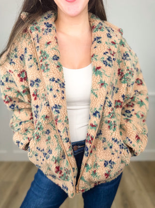 Let Your Style Bloom Long Sleeve Tan Avery Mae Jacket