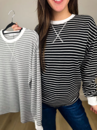Do Ya Think Knit Long Sleeve Avery Mae Top - 2 colors!