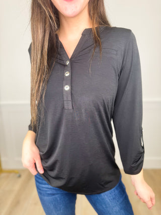 Dear Scarlett Dream Bigger 3/4 Sleeve Top - 5 colors!