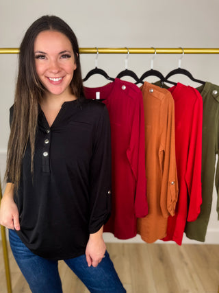 Dear Scarlett Dream Bigger 3/4 Sleeve Top - 5 colors!