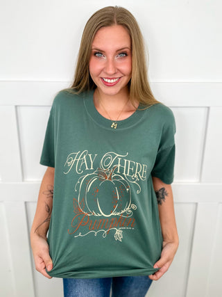 Hay There Cotton Short Sleeve Green Avery Mae Graphic Tee Shirt
