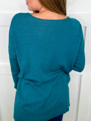 Zenana Basic Tempted By it Knit Long Sleeve Sweater Top - 11 colors!