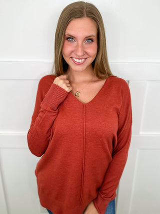 Zenana Basic Tempted By it Knit Long Sleeve Sweater Top - 11 colors!