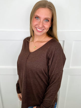 Zenana Basic Tempted By it Knit Long Sleeve Sweater Top - 11 colors!