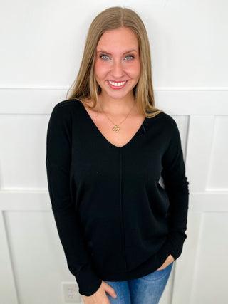 Zenana Basic Tempted By it Knit Long Sleeve Sweater Top - 11 colors!