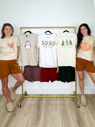 Darling Designs Cotton High Rise Avery Mae Graphic Tee Shirt & Shorts Set - 16 options!