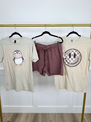 Darling Designs Cotton High Rise Avery Mae Graphic Tee Shirt & Shorts Set - 16 options!