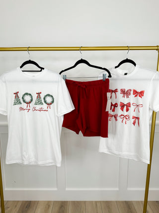 Darling Designs Cotton High Rise Avery Mae Graphic Tee Shirt & Shorts Set - 16 options!