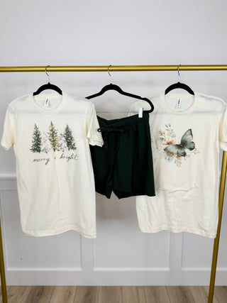 Darling Designs Cotton High Rise Avery Mae Graphic Tee Shirt & Shorts Set - 16 options!