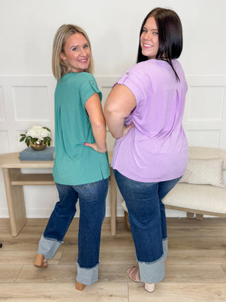 Dear Scarlett Career Focused Wrinkle-Free Short Sleeve Gabby Top - 7 colors!