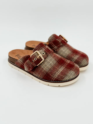 Corkys Like a Dream Plaid Clogs