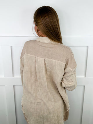 Special Days Cotton Long Sleeve Avery Mae Button Up Top - 4 colors!