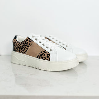 Corky The Next Best Faux Leather Leopard Platform Sneakers