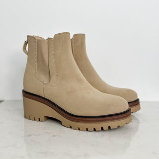 MIA Hey Jealousy Faux Suede Sand Booties