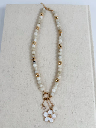 Orange Blossoms Beaded Necklace - Multiple Colors