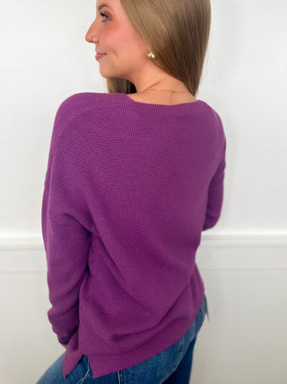 All My Beauty Knit Long Sleeve Avery Mae Sweater Top - 4 colors!