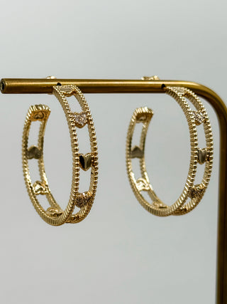 Always Better Together Gold Hoop Earrings
