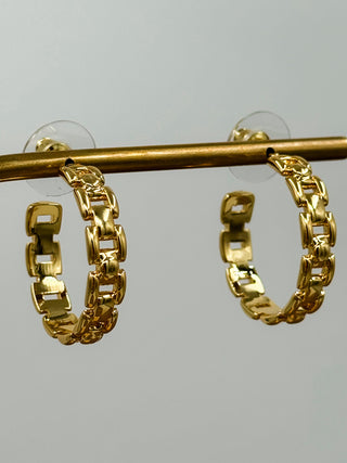 Going With it Gold Hoop Earrings