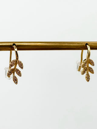 Leaving Behind Gold Drop Earrings