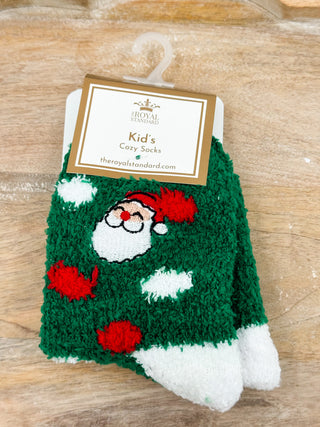 Blemished Kids Polka Dot Santa Slipper Socks