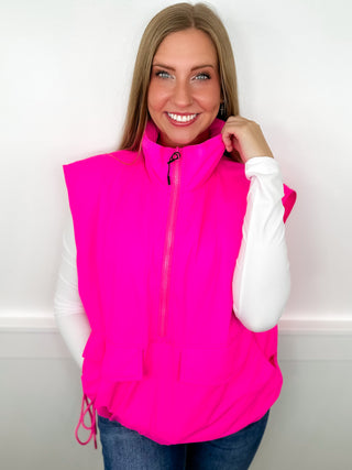 Electric Lady Neon Avery Mae Pullover Puffer Vest