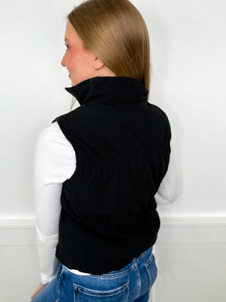 Double the Fun Ribbed Reversible Avery Mae Puffer Vest - 2 colors!