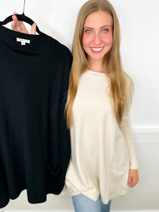 Figure it Out Knit Long Sleeve Avery Mae Sweater Top - 5 colors!