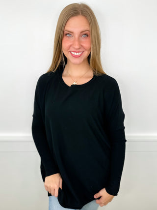 Figure it Out Knit Long Sleeve Avery Mae Sweater Top - 5 colors!