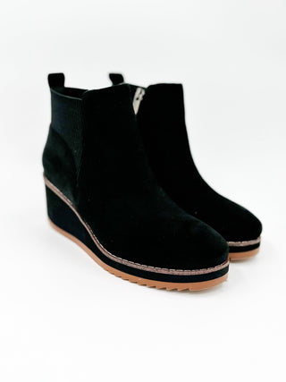 Corkys Let's Get Lost Faux Suede Wedge Booties colors! – Avery