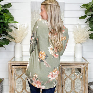 Bloom With Style Dear Scarlett Rayon Blend Olive Top