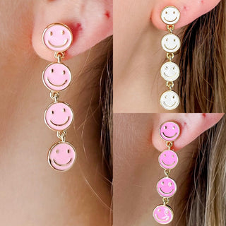 B.B. Lila Smiling All Around Drop Earrings - 3 colors!