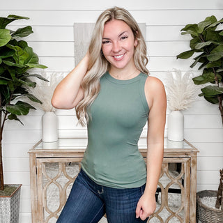 Between Us Rayon Blend Ribbed Avery Mae Tank Top - 8 colors!