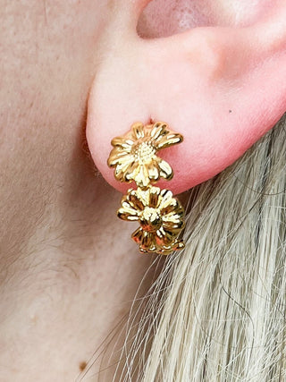 Flower Child Gold Earrings