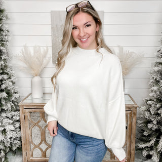 Cozy Day Out Oversized Cotton Blend Knit Sweater Top