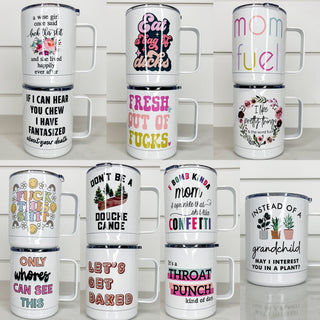 Naughty Travel 12oz Mug - 15 options!