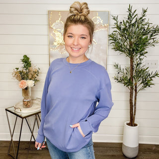 Already on the Move Long Sleeve Avery Mae Crewneck Sweatshirt - 4 colors!