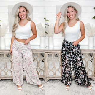 Welcome Beauty White Birch Floral Bottoms - 2 Colors!