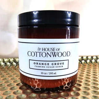 House of Cottonwood Foaming Sugar Scrub - Orange Grove