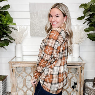 All At Once Dear Scarlett Plaid Top