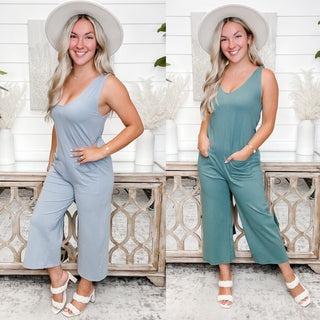 Watching Me Jumpsuit - 2 colors!