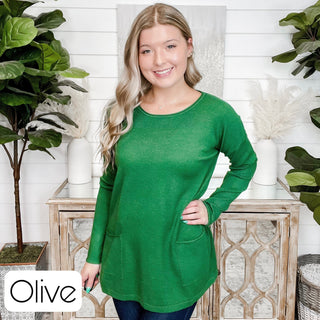 Happy Together Zenana Soft Knit Long Sleeve Top - 10 colors!