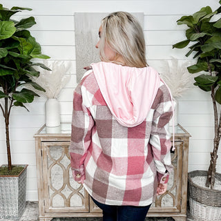 Fabulously Perfect Kori Pink Long Sleeve Hooded Shacket - 2 colors!