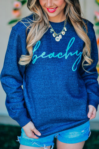 PRE-ORDERSB Beachy Script Knit Sweater