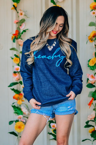 PRE-ORDERSB Beachy Script Knit Sweater