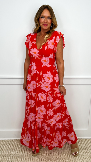 Instantly in Love Lightweight Red Avery Mae Dress